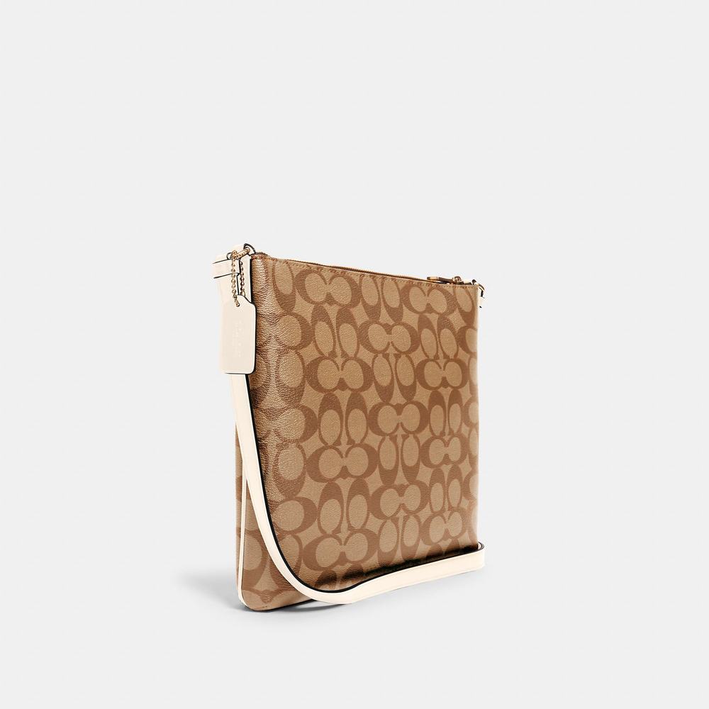NWT Coach Outlet Rowan File Bag In Signature Canvas - Picture 2 of 5